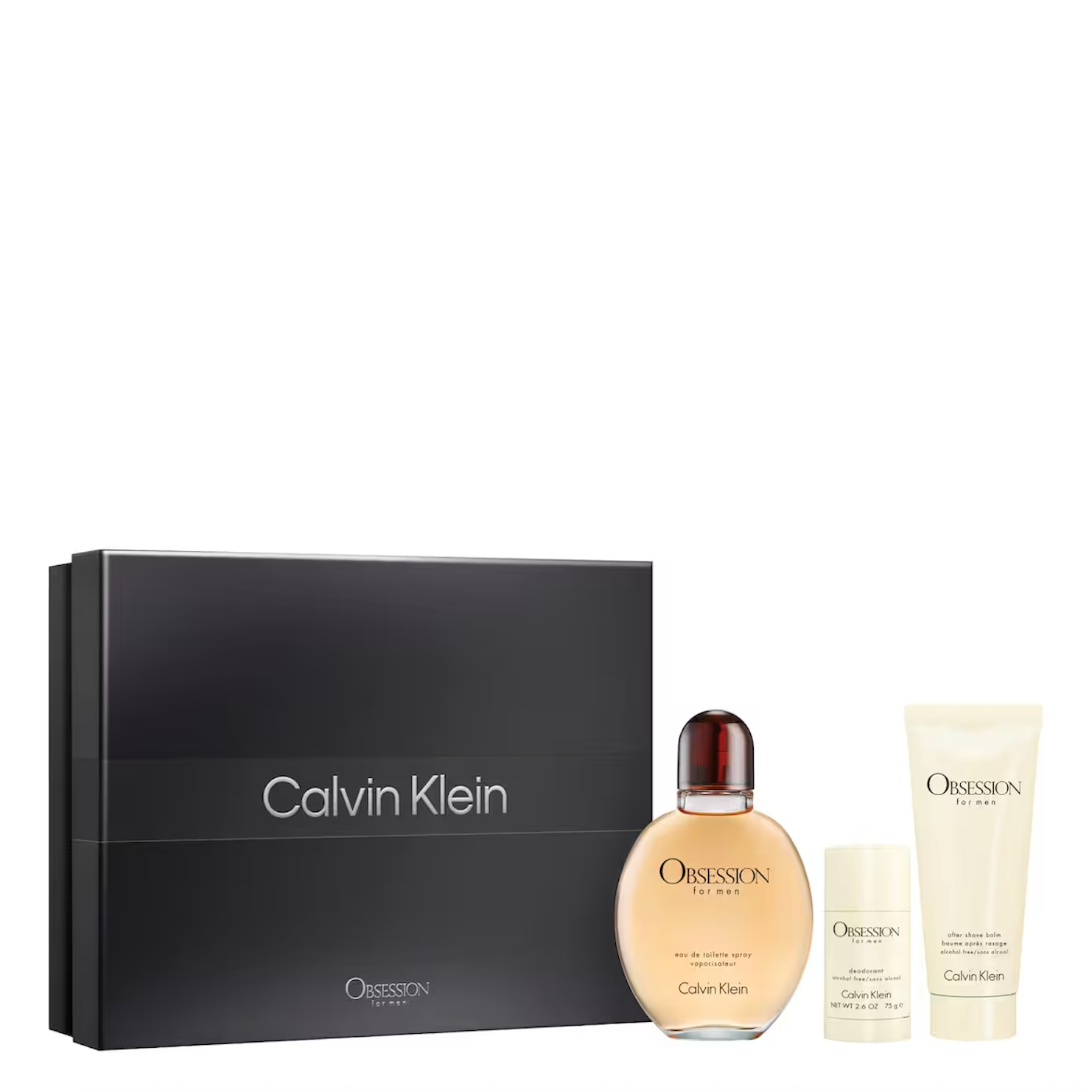 Calvin Klein CK Obsession For Men Eau de Toilette 125ml Spray 3 Pcs Gift Set