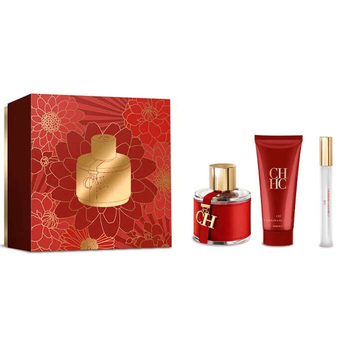 Carolina Herrera CH Eau De Toilette 100ml Spray 3 Pcs Set