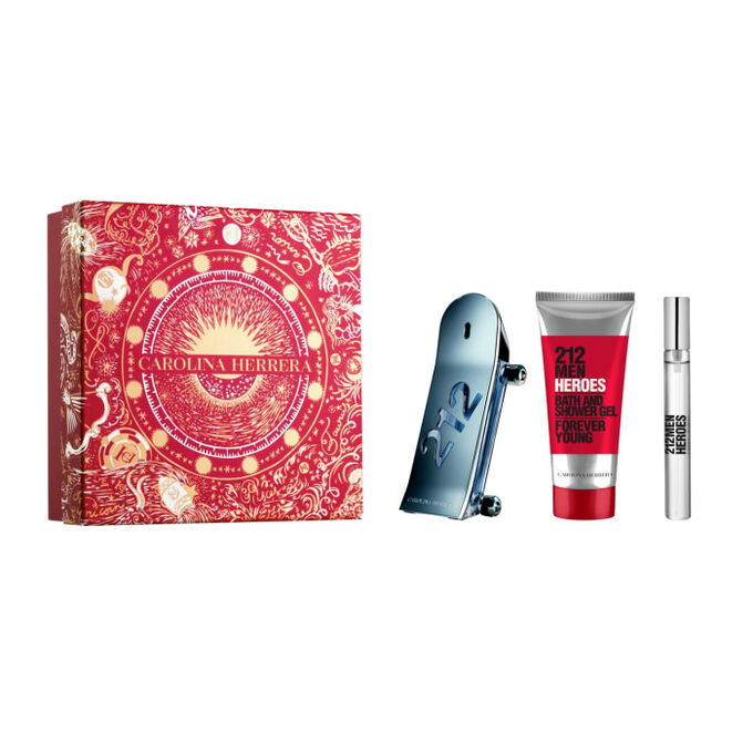 Carolina Herrera Men's 212 Heroes Eau De Toilette 90Ml Spray Set