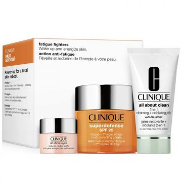 Clinique Fatigue Fighters Skin Care 50ml Cream 30ml Cleansing 5ml Eye Set
