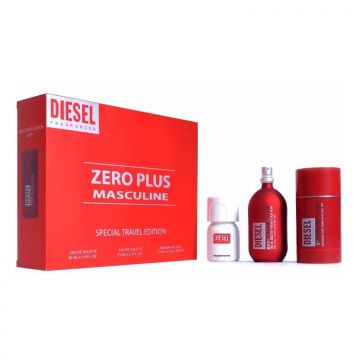 Diesel Zero Plus Masculine Eau de Toilette 75ml Spray Gift Set