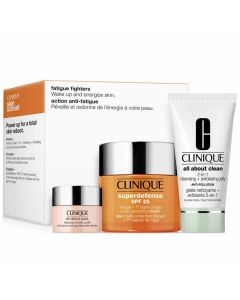 Clinique Fatigue Fighters Skin Care 50ml Cream 30ml Cleansing 5ml Eye Set