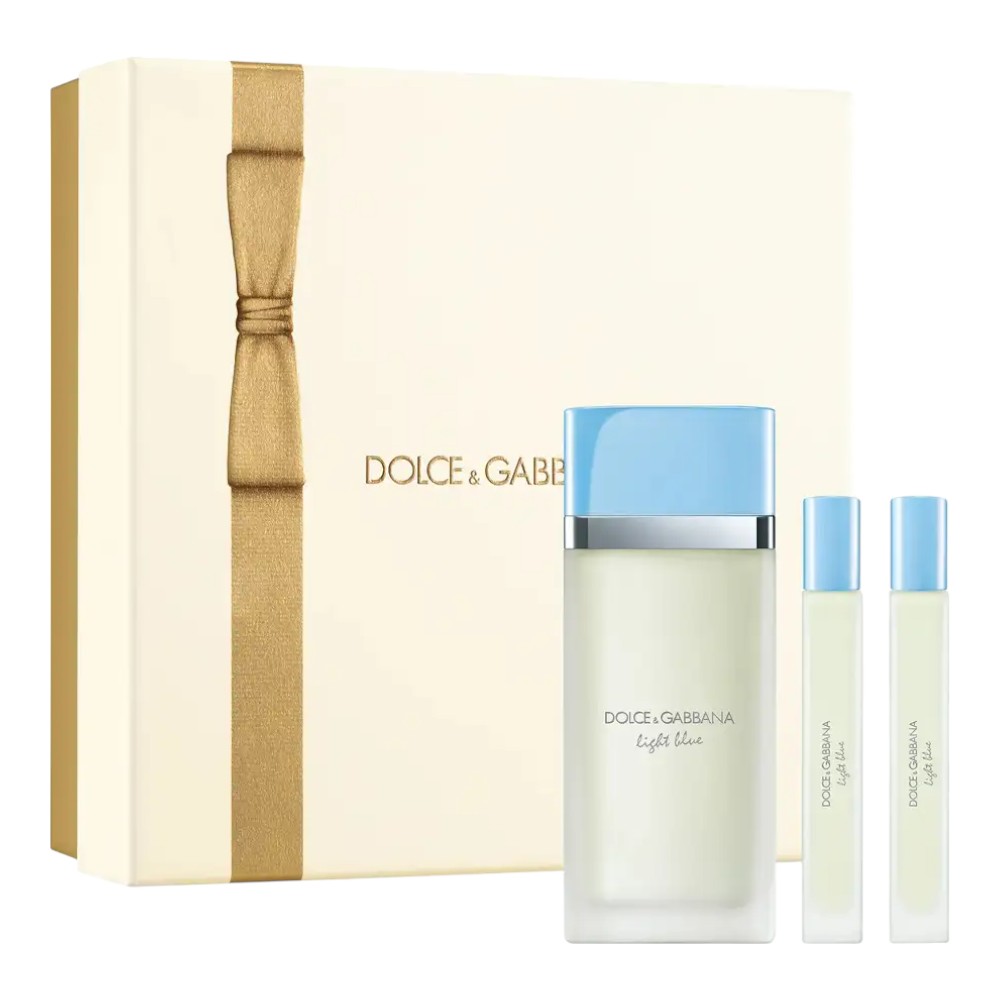 Dolce & Gabbana Light Blue Eau de Toilette 100ml Spray 3Pcs Gift Set