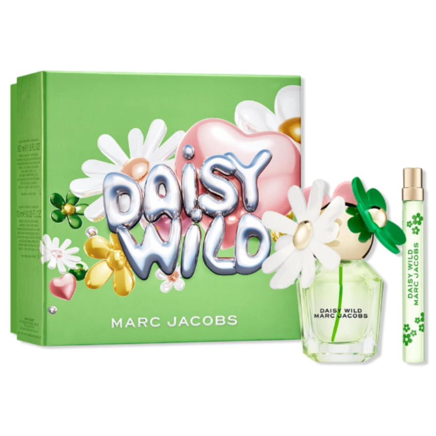 Marc Jacobs Gold/White Daisy Wild Eau De Parfum 50Ml + 10Ml Spray Gift Set