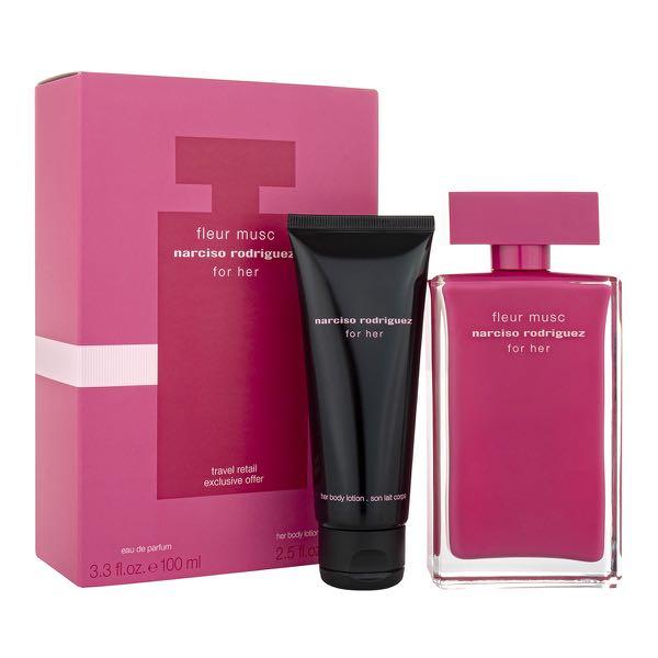Narciso Rodriguez Pink/Amber Fleur Musc Eau De Parfum 100Ml Spray Gift Set