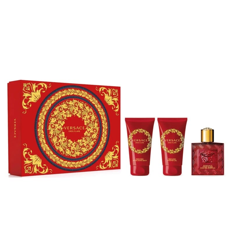 Versace Orange/Black Eros Flame Eau De Parfum 50Ml Spray Set
