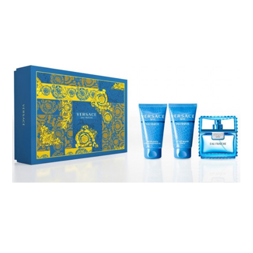 Versace Men's Man Eau Fraiche Eau De Toilette 50Ml Spray Gift Set