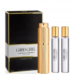 Carolina Herrera Good Girl Eau de Parfum 3x 20ml Refillable Travel Spray Gift Set