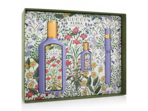 Gucci Flora Gorgeous Magnolia EDP 100ml Gift Set - Perfume Price
